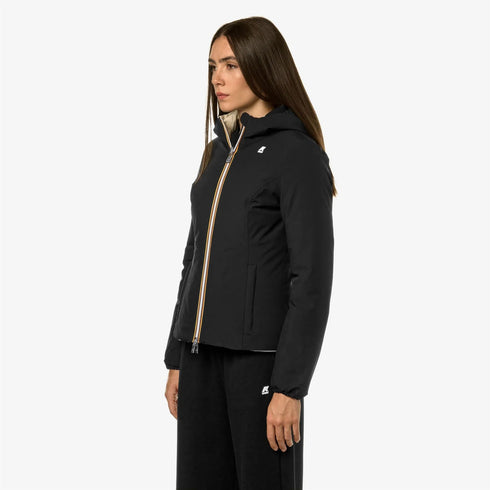 Giubbino Donna corto Lily Warm Double Lilla beige K-Way- Francavilla Moda